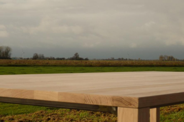 Slanke oak hout tafelpoot