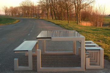 G-poot tafelset zwart